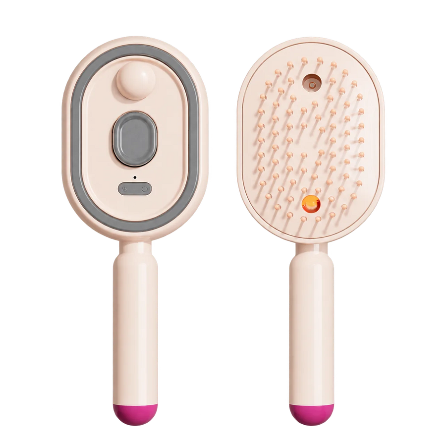 Softmorrow Mist Comb in pink, front and back on a white background