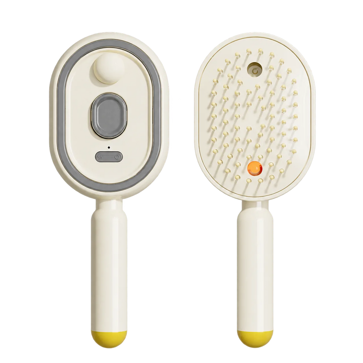 Softmorrow Mist Comb in beige, front and back on a white background