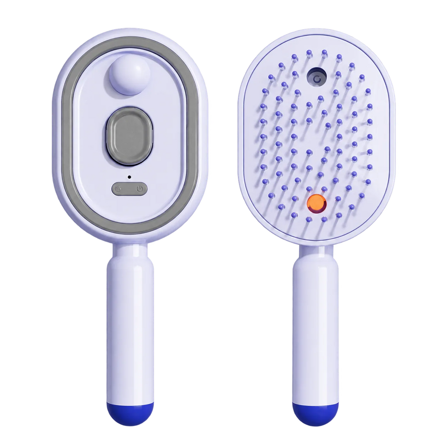 Softmorrow Mist Comb in purple, front and back on a white background